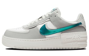 Nike Air Force 1 Low Shadow Grey Fog Bright Spruce Women's DR7856-100
