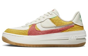 Nike Air Force 1 PLT.AF.ORM Sail Yellow Ocher Women's DX3209-133
