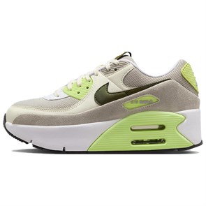 Nike Air Max 90 Slip Resistant Cushioning Low Top Running Shoes Women's Gray IB8061-100