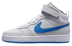 Nike Court Borough Mid 2 'Grey Light Blue' GS CD7782012
