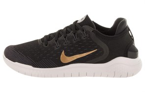 Nike Free Rn 2018 Black Metallic Gold Vast Grey Women's 942837-008
