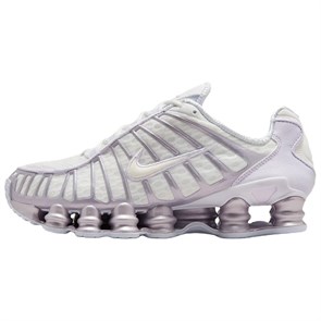 Nike Shox TL Series Anti Slip Wear Resistant Low Top Casual Running Shoes Women's White Purple AR3566-104
