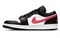 JORDAN 1 Low Black Siren Red Women's DC0774-004 - фото 496095