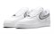 Nike Air Force 1 Low '07 Essential White Metallic Silver Black Women's DD1523-100 - фото 543204