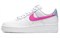 Nike Air Force 1 Low '07 White Fire Pink Women's CT4328-101 - фото 543624