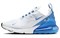 Nike Air Max 270 White University Blue Women's AH6789-118 - фото 546032