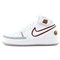 Nike Air Force 1 Wear Resistant Mid Top Basketball Shoes Men's White Red 309955-111 - фото 573820