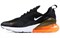 Nike Air Max 270 Black White Total Orange ah8050-014 - фото 574209