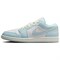 Jordan Air Jordan 1 Anti Slip Wear Resistant Low Top Vintage Basketball Shoes Men's Blue White HJ5999-400 - фото 597313