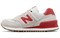 New Balance 574 Grey/Red Women's WL574RSA - фото 599663