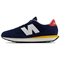 New Balance NB 237 Slip Resistant, Abrasion Resistant, Breathable Low Top Casual Running Shoes Men's Blue White MS237VI - фото 602339