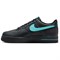 Nike Air Force 1 Anti Slip Wear Resistant Low Top Skateboard Shoes Men's Black Aurora Green HQ2037-002 - фото 603015