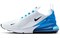 Nike Air Max 270 White Black Photo Blue AH8050-110 - фото 604388