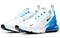 Nike Air Max 270 White Black Photo Blue AH8050-110 - фото 604390