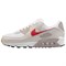 Nike Air Max 90 Anti Slip Wear Resistant Low Top Casual Running Shoes Men's Gray White Red DM0029-113 - фото 604451