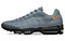 Nike Air Max 95 Cushioning Anti Slip And Wear Resistant Low Top Air Cushion Running Shoes Men's Gray Orange DX2658-002 - фото 604760
