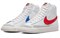 Nike Blazer Mid 77 Vintage Mismatched Swoosh Blue Red BQ6806-117 - фото 607104