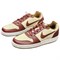Nike EBERNON Anti Slip Wear Resistant Low Top Skateboard Shoes Men's Beige Red IB4644-261 - фото 607897