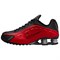 Nike Shox R4 Anti Slip Wear Resistant Low Top Casual Running Shoes Men's Black Red HQ1988-600 - фото 611499