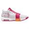 Nike Witness 8 Anti Slip Wear Resistant Mid Top Basketball Shoes Men's White Pink FB2237-104 - фото 611992