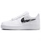 Nike Air Force 1 Anti Slip Wear Resistant Low Top Skateboard Shoes Unisex White Black IF1686-101 - фото 612647