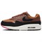 Nike Air Max 1 Anti Slip Wear Resistant Low Top Running Shoes Women's Brown Black FZ1468-200 - фото 613446