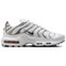 Nike Air Max Plus Anti Slip Wear Resistant Low Top Casual Running Shoes Women's White Silver HJ9743-100 - фото 614540