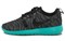 Nike Roshe Run Cushioning Anti Slip And Wear Resistant Low Top Running Shoes Women's Black Blue 705217-002 - фото 618228