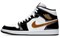 Jordan 1 Mid Patent Black White Gold 2019 pz-385326050026971230 - фото 619351