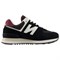 New Balance 574 Black White Burgundy Women's WL574WBE - фото 620416