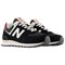New Balance 574 Black White Burgundy Women's WL574WBE - фото 620417