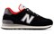 New Balance 574 Black White Varsity Red Women's WL574WG2 - фото 620422