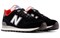 New Balance 574 Black White Varsity Red Women's WL574WG2 - фото 620423