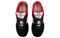 New Balance 574 Black White Varsity Red Women's WL574WG2 - фото 620424