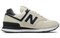 New Balance NB 574 Cushioning Low Top Running Shoes Women's Beige Black pz-2618109158785967593 - фото 620729