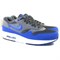 Nike Air Max 1 Anti Slip Wear Resistant Low Top Casual Running Shoes Men's Gray Blue 537383-041 - фото 622987