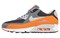 Nike Air Max 90 Essential Cool Grey Total Orange 537384-038 - фото 623222