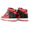 Nike Dunk High Tumbled Leather Black Varsity Red 317982-608 - фото 625383