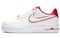 Nike Air Force 1 Low Lux White Red Women's 898889-101 - фото 629063