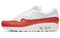 Nike Air Max 1 Liner White Red Women's 881101-102 - фото 629488