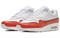 Nike Air Max 1 Liner White Red Women's 881101-102 - фото 629490