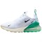 Nike Air Max 270 White Summit White Stadium Green Black Women's AH6789-125 - фото 629630