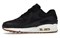 Nike Air Max 90 Abrasion Resistant Breathable Low Top Running Shoes Women's Black 443817-010 - фото 629647