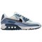Nike Air Max 90 Anti Slip Wear Resistant Low Top Running Shoes Women's White Blue HM8128-100 - фото 629673