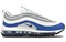Nike Air Max 97 White Game Royal Women's 921733-101 - фото 630010